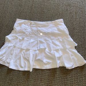 White Lululemon tennis skirt